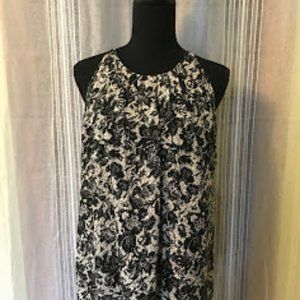 Violet+Claire Black & Cream "Lacy" Top NWOT